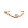3ct Pear Cut White Sapphire Modern Simple Bangle