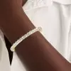 30ctw Round Cut Two Tone Eternity Bangle