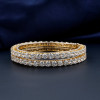 30ctw Round Cut Two Tone Eternity Bangle