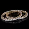 30ctw Round Cut Two Tone Eternity Bangle