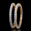 30ctw Round Cut Two Tone Eternity Bangle