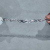 6ctw Baguette Cut Blue Sapphire Infinity Bracelet