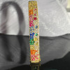 6ctw Scattered Paved Multicolor Sapphire Rainbow Starry Bangle