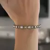 14ctw Asscher Cut Two Tone Vintage Tennis Bracelet