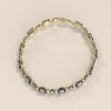 14ctw Asscher Cut Two Tone Vintage Tennis Bracelet