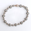 12ctw Heart Cut Two Tone Vintage Tennis Bracelet