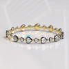 12ctw Heart Cut Two Tone Vintage Tennis Bracelet
