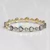 12ctw Heart Cut Two Tone Vintage Tennis Bracelet