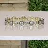 12ctw Cushion Cut Two Tone Vintage Tennis Bracelet