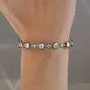 12ctw Cushion Cut Two Tone Vintage Tennis Bracelet