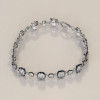 12ctw Cushion Cut Two Tone Vintage Tennis Bracelet