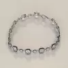 12ctw Cushion Cut Two Tone Vintage Tennis Bracelet