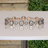 12ctw Cushion Cut Two Tone Vintage Tennis Bracelet