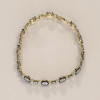 12ctw Cushion Cut Two Tone Vintage Tennis Bracelet