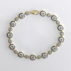 12ctw Cushion Cut Two Tone Vintage Tennis Bracelet