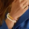 14ctw Multicolor Sapphrie Paved Square Bangle