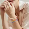 14ctw Multicolor Sapphrie Paved Square Bangle