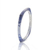14ctw Multicolor Sapphrie Paved Square Bangle