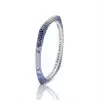 14ctw Multicolor Sapphrie Paved Square Bangle