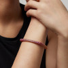 14ctw Multicolor Sapphrie Paved Square Bangle