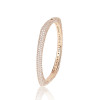 14ctw Multicolor Sapphrie Paved Square Bangle