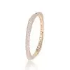 14ctw Multicolor Sapphrie Paved Square Bangle