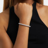 14ctw Multicolor Sapphrie Paved Square Bangle