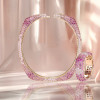 14ctw Multicolor Sapphrie Paved Square Bangle