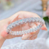 50ctw Round Cut Side-Paved Classic Bangle