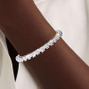 26ctw Cluster Daisy Filigree Two Tone Bangle