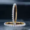 26ctw Cluster Daisy Filigree Two Tone Bangle