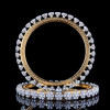 26ctw Cluster Daisy Filigree Two Tone Bangle