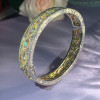 5ctw Intertwined Infinity Three Tone Statement Bangle