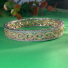 5ctw Intertwined Infinity Three Tone Statement Bangle