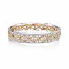 5ctw Intertwined Infinity Three Tone Statement Bangle