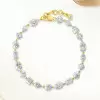 6ctw Multi-cut Georgian-set Two Tone Bracelet