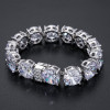 80ctw 14MM Huge Round Cut Classic Tennis Bracelet