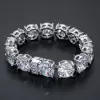 80ctw 14MM Huge Round Cut Classic Tennis Bracelet
