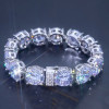 80ctw 14MM Huge Round Cut Classic Tennis Bracelet
