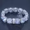 80ctw 14MM Huge Round Cut Classic Tennis Bracelet