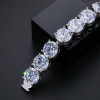 80ctw 14MM Huge Round Cut Classic Tennis Bracelet