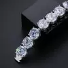 80ctw 14MM Huge Round Cut Classic Tennis Bracelet
