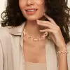 16ctw Flush Set Ruby Bold Link Chain Necklace