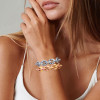 12ctw Flush Set Ruby/Blue Sapphire Link Bracelet