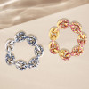 12ctw Flush Set Ruby/Blue Sapphire Link Bracelet