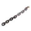12ctw Flush Set Ruby/Blue Sapphire Link Bracelet