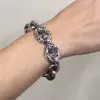 12ctw Flush Set Ruby/Blue Sapphire Link Bracelet