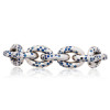 12ctw Flush Set Ruby/Blue Sapphire Link Bracelet
