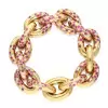 12ctw Flush Set Ruby/Blue Sapphire Link Bracelet