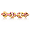 12ctw Flush Set Ruby/Blue Sapphire Link Bracelet